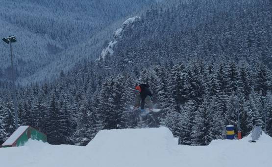 Snowboarder in Oberhof