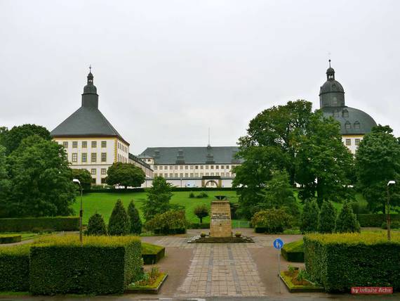 Blick auf Schloss in Gotha